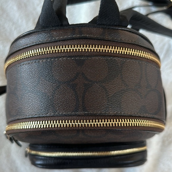 COACH Mini Court Backpack in Signature Canvas - Picture 6 of 13